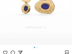 Серьги вечерние, колье