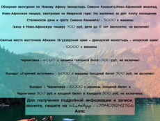 Индивидуальные экскурсии 
