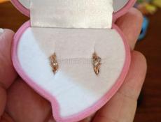 Серьги детские золотые