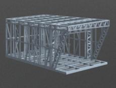 ЛСТК каркас в сборе 7010×4000м. 