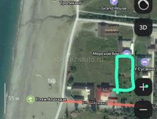 Продается 150 м от Черного моря участок 15 соток в Гагрском районе, в Абхазии, пос. Алахадзы