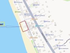 УЧАСТОК  НА ПЕРВОЙ БЕРЕГОВОЙ ЛИНИ С ЖИЛЫМИ ЗДАНИЯМИ 