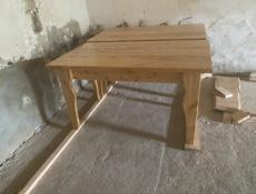 Столы ручной работы, (Белая сосна)