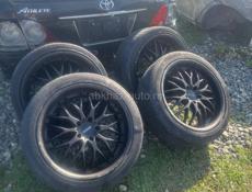 19 Диски Разно Широкие Таета Лексус ниссан R 19 Оригинал 2 шины под замену 