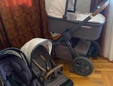 Продается универсальная коляска 3 в 1 Happy Baby mommer pro (коляска оснащена люлькой,прогулочным блоком и автокреслом) В использовании была 10 месяцев.
