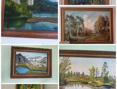 Картины, холст, масло. ХХ век. 