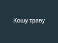 Кошу  траву рабочих не надо 