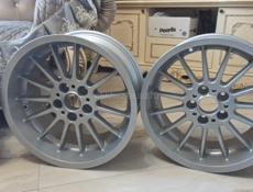 Диски на Бмв 32 стиль разно широкие R18 в хорошем состоянии без сварок покрашены 