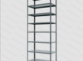 Стеллаж MS STRONG 2550х1500х600 (8 полок)