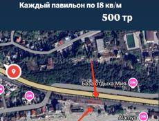 Продам места под установку торговых павильонов