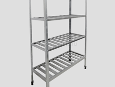 Стеллаж ЭКОНОМ СКК-12/5 ЭЦК-ПР-01 полка-решетка 