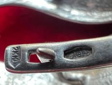 Серебряные серьги СССР 925 проба «Олимпийский факел»