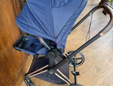Продается коляска cybex Priam синего цвета 