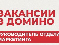 Мебельная компания ДОМИНО приглашает на работу  Руководителя отдела маркетинга и рекламы. Резюме и краткое сопроводительное письмо направляйте на nlusine@mail.ru с примерами реализованных проектов и кампаний