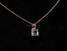 Новый комплект золотой с бриллиантами и топазами