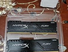 Оперативная память Kingston HyperX FURY Black [HX432C16FB3K2/16] 16 ГБ