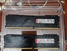 Оперативная память Kingston HyperX FURY Black [HX432C16FB3K2/16] 16 ГБ