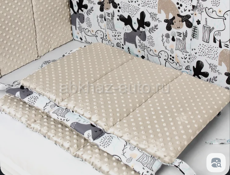 Кроватка детская с маятником+матрас+бортики+мобиль+корзинка на кровать +наматрасник и простыни