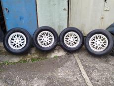 Диски с резиной резина почти новая 