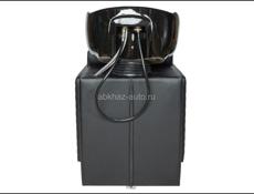 Парикмахерская мойка, с черной раковиной с Черными ромбами