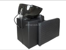 Парикмахерская мойка, с черной раковиной с Черными ромбами