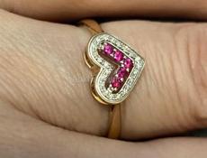 кольцо с бриллиантами 