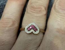 кольцо с бриллиантами 