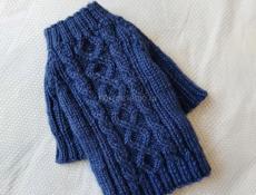 Вязаный джемпер для собачки