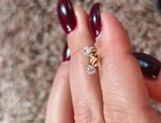 Серьги золото 375 пр 