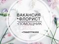 Требуется флорист,помощник флориста!!!
