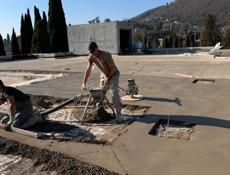 Полу сухая стяжка пола