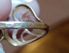 Золотое кольцо 585пробы