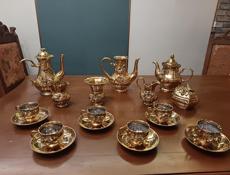 Сервиз, 🔥 позолота, 19 предметов, винтаж, времён СССР.