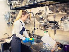 Посудница-уборщица