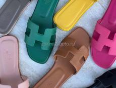 Тапки Hermes новые 38 размер ( подойдет на 37)