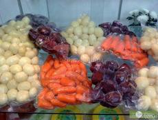 Очищенные овощи