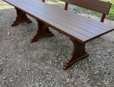 Стол 3х метровый на 90 ширина   лавочки 3 х метровый на 45 см шириной,