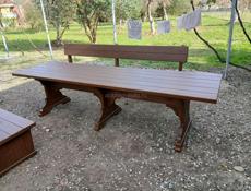 Стол 3х метровый на 90 ширина   лавочки 3 х метровый на 45 см шириной,