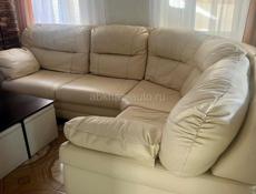 Диван угловой кожаный 