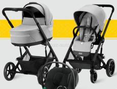 Cybex Balios S Lux коляска 3 в 1 Lava 2024, для ребенка с рождения 0+ до 4 лет категория: Детские коляски