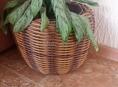 Кашпо из ротанга 