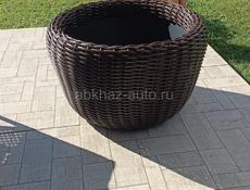 Кашпо из ротанга