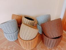 Кашпо из ротанга