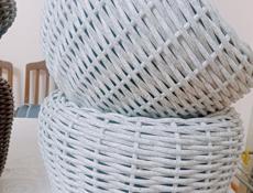 Кашпо из ротанга