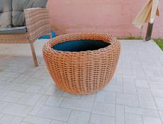 Кашпо из ротанга