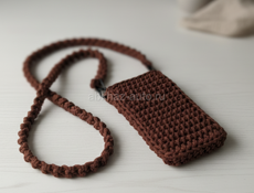 Детские аксессуары и сумочки для телефона, вязаные крючком.