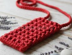 Детские аксессуары и сумочки для телефона, вязаные крючком.