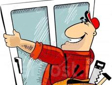 Плдсобные рабочие на монтаж окон и витражей