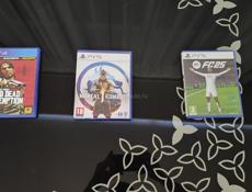 Диски на пс 5 (Мортал комбат 1, Фифа 25, Read Dead Redemption 1)