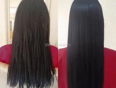 Кератиновое выпрямнелие волос 